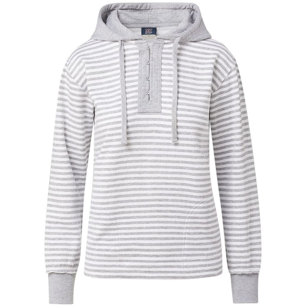 Heather Grey/ White Stripe